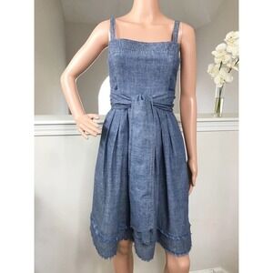 5- Talbots, blue cotton dress